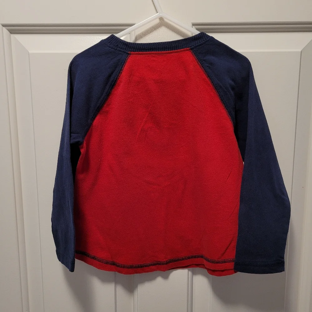 NWOT 2 Boy's Red Long Sleeve shirts 4T